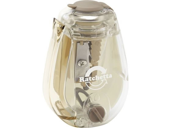 ソニック ラチェッタ ハンディ鉛筆削り 芯先調整機能付 アイボリー 1個（ご注文単位1個）【直送品】