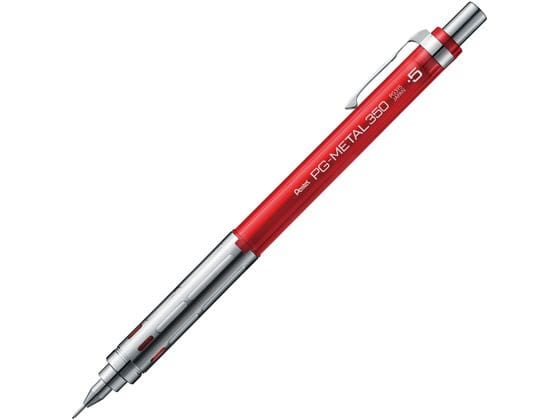 ぺんてる PG-METAL350 0.5mm クリアレッド XPG315-TB 1本（ご注文単位1本）【直送品】