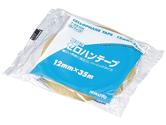 コクヨ セロハンテープ 大巻き Sパック 12mm×35m 10個 T-SS12N 1束（ご注文単位1束）【直送品】