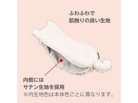 ナカバヤシ ねこのせ マルチポーチS 白ペルシャ NNS-MP01WH 1個（ご注文単位1個）【直送品】