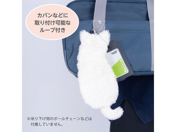 ナカバヤシ ねこのせ マルチポーチM 灰ロシアン NNS-MP02GY 1個（ご注文単位1個）【直送品】