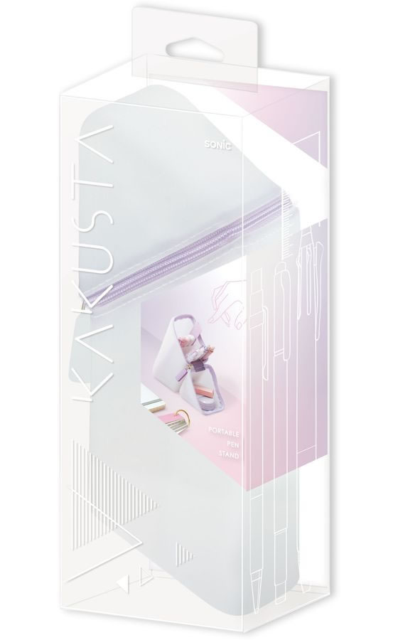 ソニック カクスタ ポータブルペン立て シアー シリコンタイプ ホワイト 1個（ご注文単位1個）【直送品】