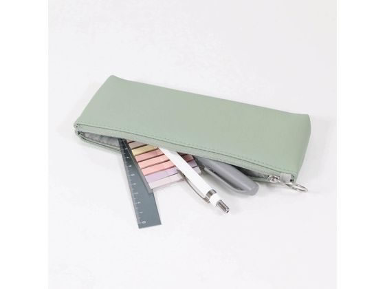 クツワ シリコンスキンペンケース セージグリーン AK070GR 1個（ご注文単位1個）【直送品】