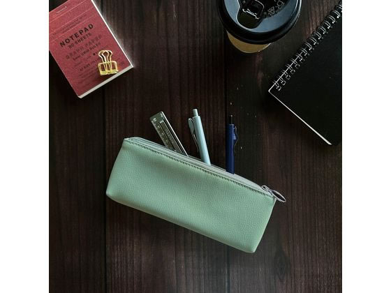 クツワ シリコンスキンペンケース セージグリーン AK070GR 1個（ご注文単位1個）【直送品】