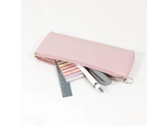 クツワ シリコンスキンペンケース ピンクベージュ AK070PK 1個(ご注文単位1個)【直送品】