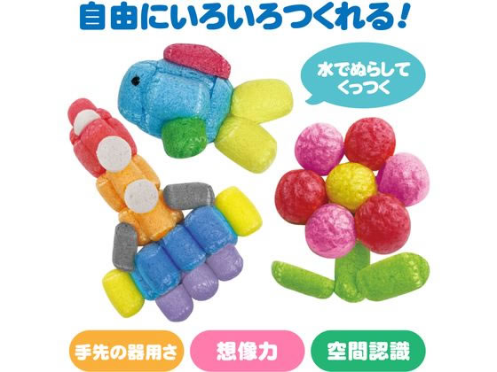 ハピラ 水でくっつくフワフワブロック 大容量 KSK901 1個(ご注文単位1個)【直送品】