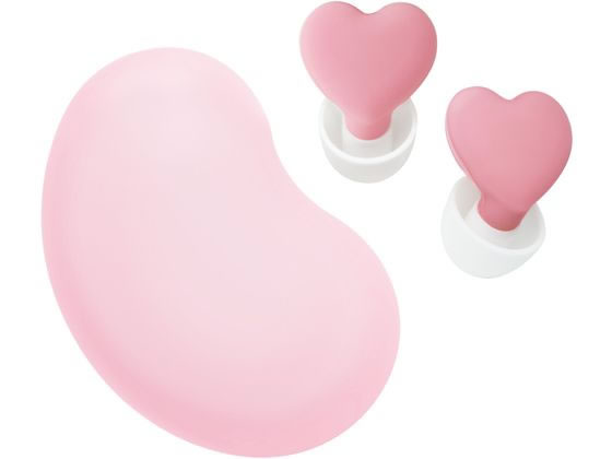ソニック 集中耳栓 シリコンタイプ ケース付 ハート ピンク SP-2010-P 1組(ご注文単位1組)【直送品】