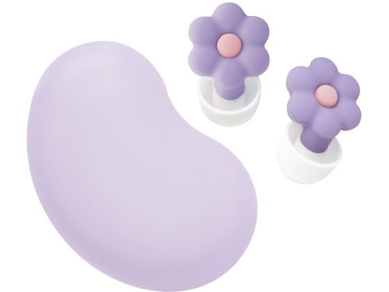 ソニック 集中耳栓 シリコンタイプ ケース付 お花バイオレット SP-2022-V 1組（ご注文単位1組）【直送品】