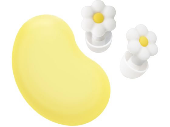 ソニック 集中耳栓 シリコンタイプ ケース付 お花 ホワイト SP-2022-W 1組（ご注文単位1組）【直送品】