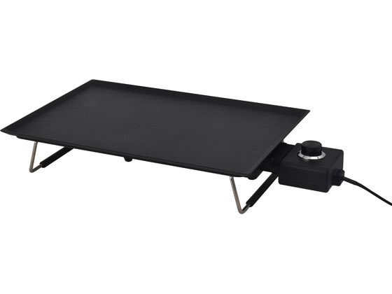 THANKO 薄型ホットプレート Everill 「エヴリル」ブラック HPLT24HBK 1台(ご注文単位1台)【直送品】