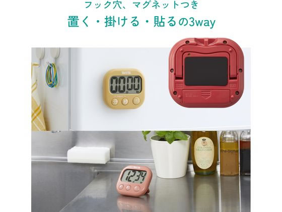 タニタ 抗菌でか見えタイマー ブルー TD429BL 1個(ご注文単位1個)【直送品】