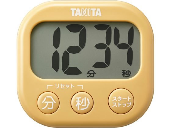 タニタ 抗菌でか見えタイマー イエロー TD429YL 1個(ご注文単位1個)【直送品】