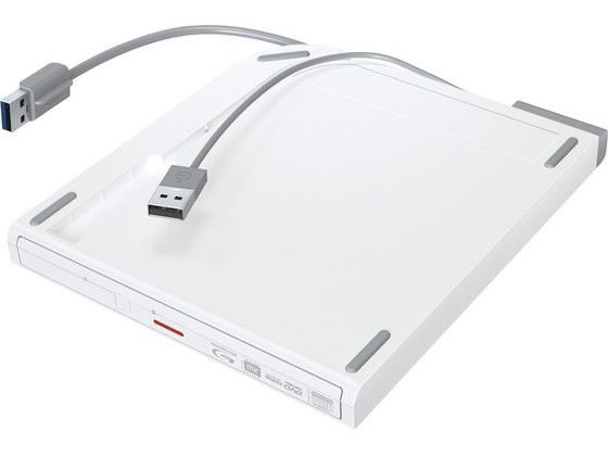 バッファロー USB3.2(Gen1)対応 ポータブルBDドライブ ホワイト 1台(ご注文単位1台)【直送品】