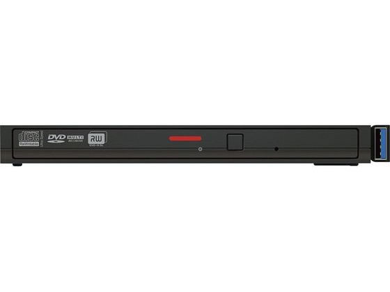 バッファロー USB3.2(Gen1)対応 ポータブルDVDドライブ ブラック 1台(ご注文単位1台)【直送品】