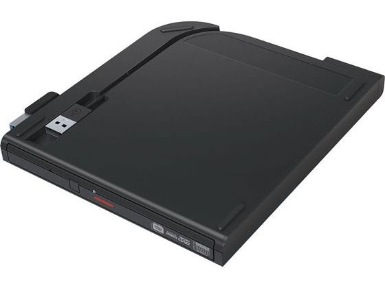 バッファロー USB3.2(Gen1)対応 ポータブルDVDドライブ ブラック 1台(ご注文単位1台)【直送品】