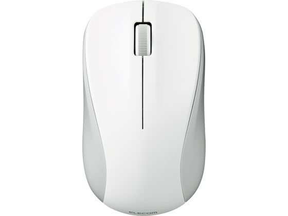 エレコム ワイヤレスマウス 抗菌 Bluetooth5.0IRマウス 3ボタン M ホワイト 1個（ご注文単位1個）【直送品】