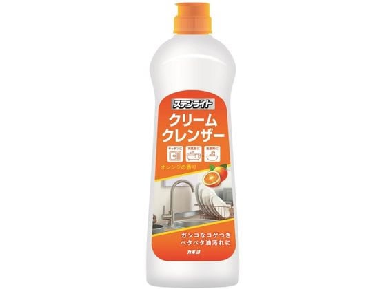 カネヨ石鹸 ステンライト クリームクレンザー オレンジ 400g 1本（ご注文単位1本）【直送品】