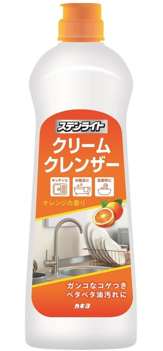 カネヨ石鹸 ステンライト クリームクレンザー オレンジ 400g×24本 1箱(ご注文単位1箱)【直送品】