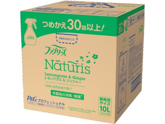 P&G ファブリーズ ナチュリス レモングラス&ジンジャー 詰替 業務用 10L 1個（ご注文単位1個）【直送品】