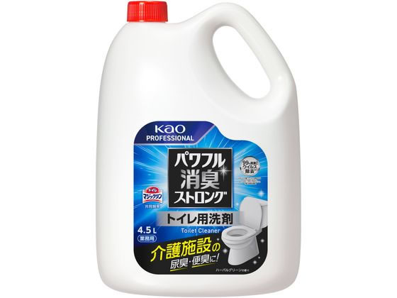 KAO パワフル消臭ストロング トイレ用洗剤 業務用 4.5L 1本(ご注文単位1本)【直送品】