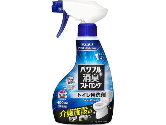 KAO パワフル消臭ストロング トイレ用洗剤 本体 400mL 1本(ご注文単位1本)【直送品】