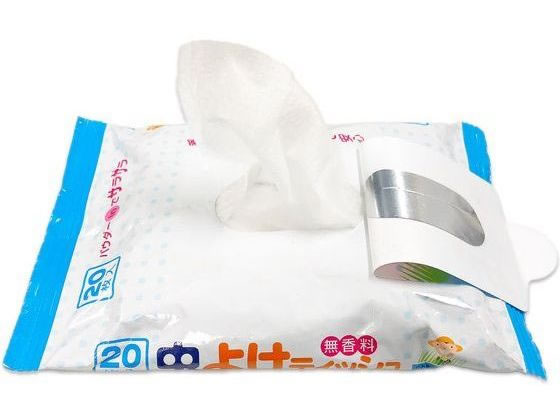 ライオンケミカル 虫よけウェットティッシュ無香料 20枚 1個（ご注文単位1個）【直送品】