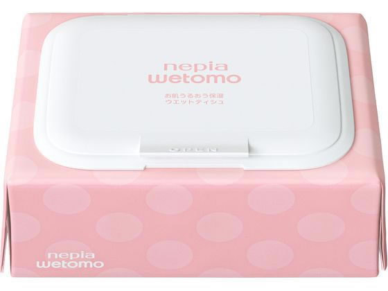 王子ネピア wetomo お肌うるおう保湿ウエットティシュ46枚 36P 1箱（ご注文単位1箱）【直送品】