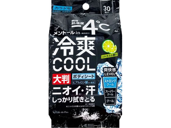 Life-do.Plus ボディシート大判 (-4℃) 30枚 1個（ご注文単位1個）【直送品】
