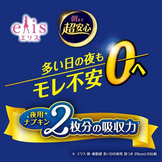 大王製紙 エリス 朝まで超安心360 特に多い夜 羽つき12枚 1個(ご注文単位1個)【直送品】
