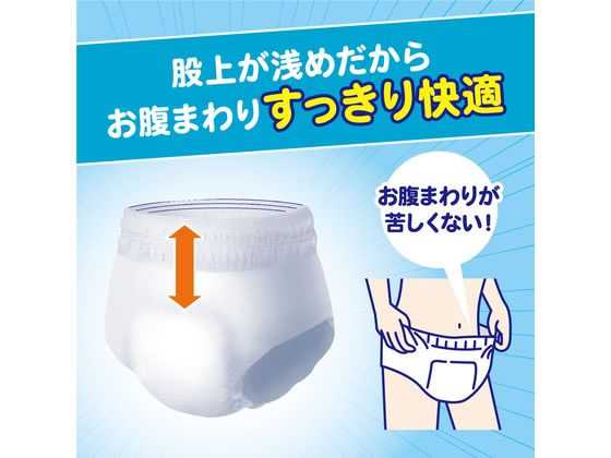 クレシア アクティ Wの素材で快適パンツ 長時間 M-Lサイズ 18枚4P 1箱(ご注文単位1箱)【直送品】