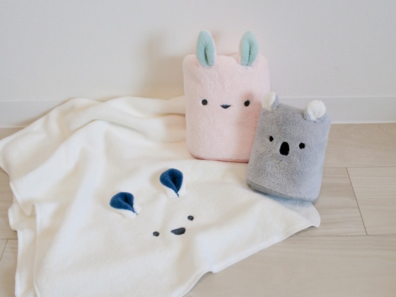 シービージャパン 吸水アニマル フェイスタオル シロクマ 1個(ご注文単位1個)【直送品】