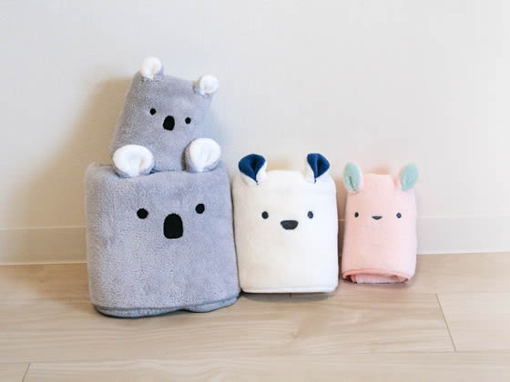 シービージャパン 吸水アニマル フェイスタオル シロクマ 1個(ご注文単位1個)【直送品】