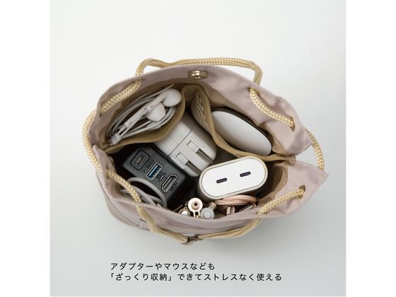 クツワ バケットストリングポーチ ミスティピンク LF004PK 1個（ご注文単位1個）【直送品】