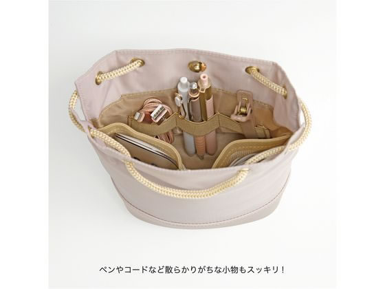 クツワ バケットストリングポーチ ミスティピンク LF004PK 1個（ご注文単位1個）【直送品】