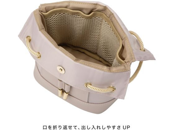 クツワ バケットストリングポーチ ミスティピンク LF004PK 1個（ご注文単位1個）【直送品】