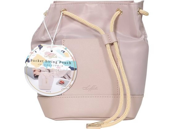 クツワ バケットストリングポーチ ミスティピンク LF004PK 1個（ご注文単位1個）【直送品】