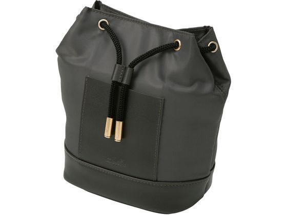 クツワ バケットストリングポーチ トープグレー LF004GY 1個（ご注文単位1個）【直送品】