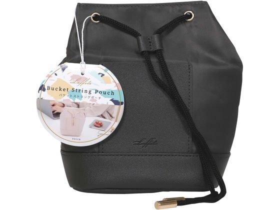クツワ バケットストリングポーチ トープグレー LF004GY 1個（ご注文単位1個）【直送品】