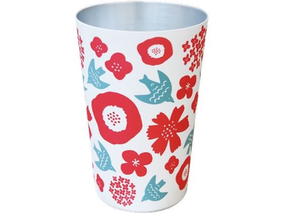 大和物産 色が変わるアルミタンブラー 花と鳥 420mL 65390 1個(ご注文単位1個)【直送品】