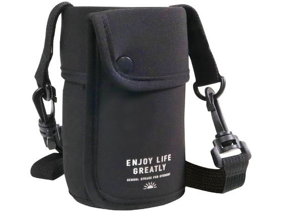 クツワ 水筒カバー ブラック ST526BK 1個（ご注文単位1個）【直送品】