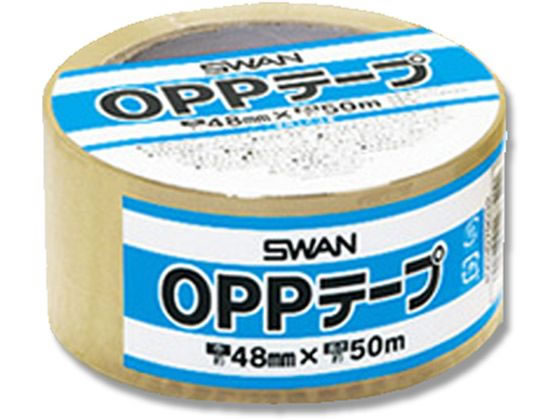 スワン OPPテープ 50μ 48mm×50m 透明 1巻(ご注文単位1巻)【直送品】