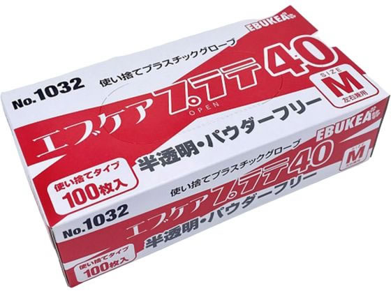 エブノ エブケアプラテ40PF M 100枚入 4770847 1個（ご注文単位1個）【直送品】