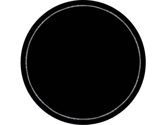 ササガワ 手書きPOP用カード 丸型 フチ ブラック 10枚 16-1764 1冊（ご注文単位1冊）【直送品】