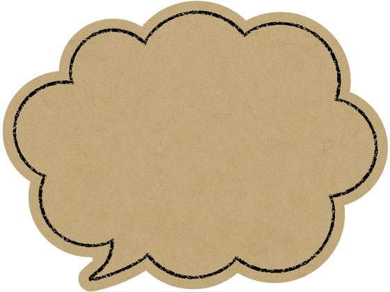 タカ印 手書きPOP用カード 吹出し型 クラフト 10枚 16-1759 1冊（ご注文単位1冊）【直送品】