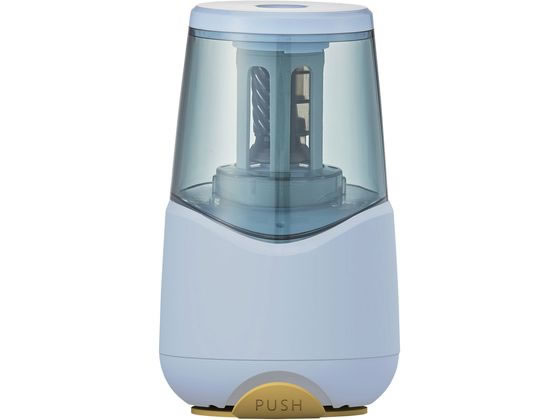 クツワ 充電式鉛筆けずり アイスブルー RS038BL 1個(ご注文単位1個)【直送品】