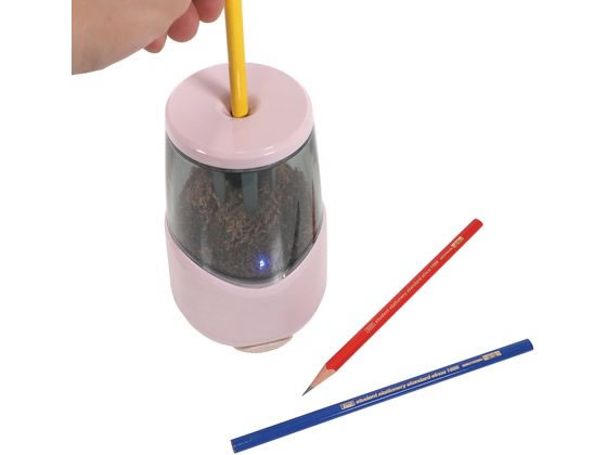 クツワ 充電式鉛筆けずり ヌーディーローズ RS038RD 1個（ご注文単位1個）【直送品】