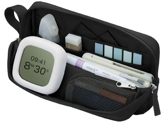 コクヨ ツールペンケース[カバコ]ハーフポケット ブラック 1個（ご注文単位1個）【直送品】