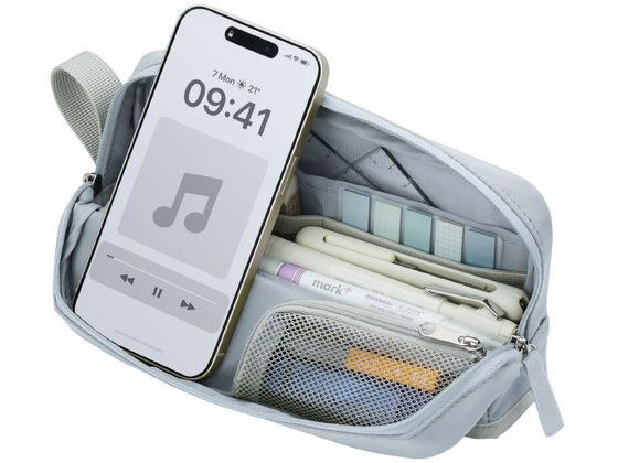 コクヨ ツールペンケース[カバコ]ハーフポケット サックスブルー 1個（ご注文単位1個）【直送品】