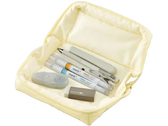 コクヨ ペンケース[モココ]ペディンタイプ レモンイエロー F-VBF291LY 1個（ご注文単位1個）【直送品】