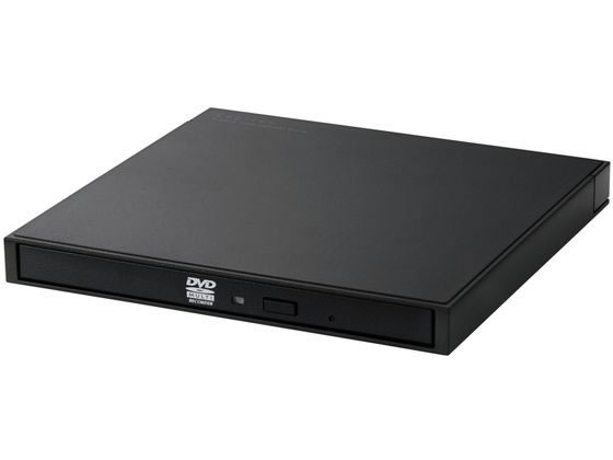 ロジテック 外付DVDドライブ 書込再生 ブラック LDR-PXA8CU2LBK 1個（ご注文単位1個）【直送品】